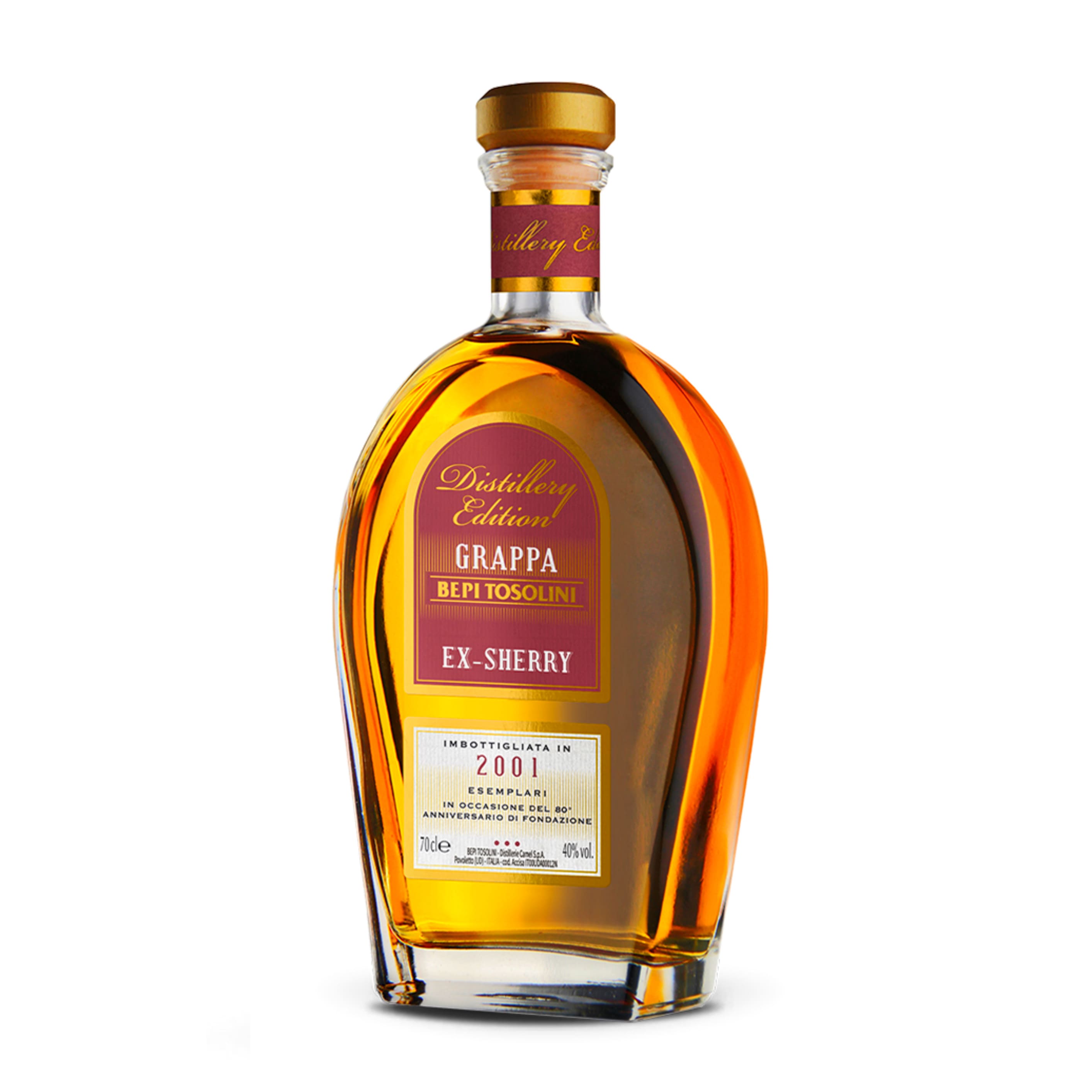 Граппа Bepi Tosolini Grappa Ex-Sherry Barrique 40% 0.7л